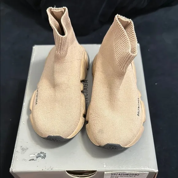 Beige Sock Sneakers
