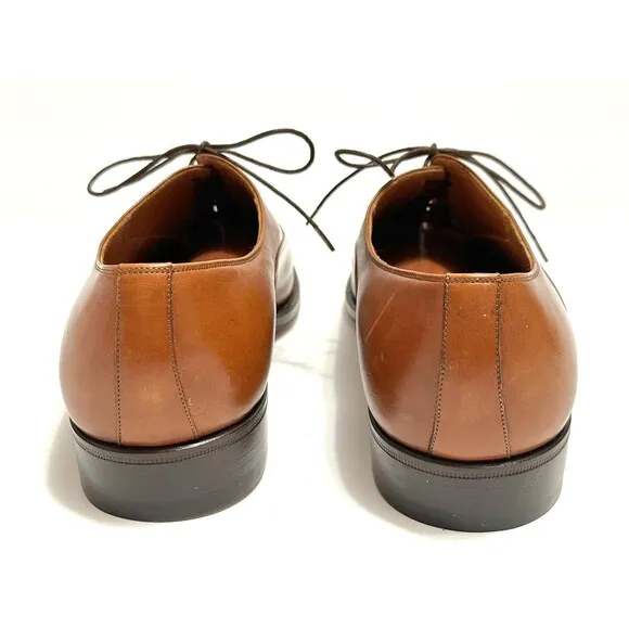 BELTRAMI Brown Oxford Tie Up Dress Shoe Shoes 7.5
