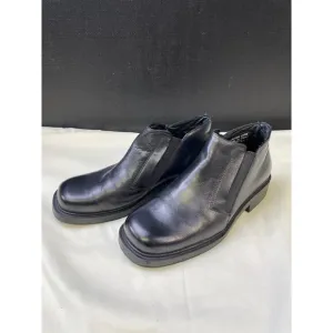 Bert Pulitzer Men's Black Leather Ankle Boots Slip on/ Shoes Size 9 SKU 6005