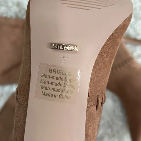 Billini Brielle Pecan Suede Knee-High Slip-On Boots