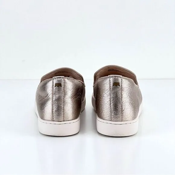 Birdies Swift Bronze/Gold Slip On Leather Sneakers Sz 7.5