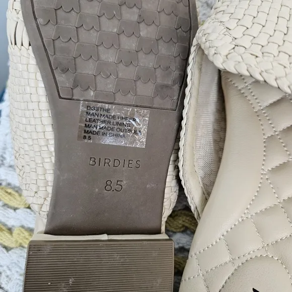 Birdies The Dove In Dawn Wooven Sandals Size 8.5