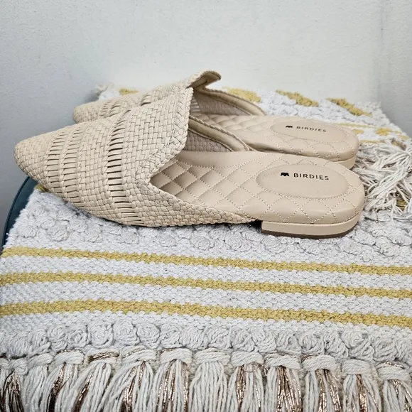 Birdies The Dove In Dawn Wooven Sandals Size 8.5