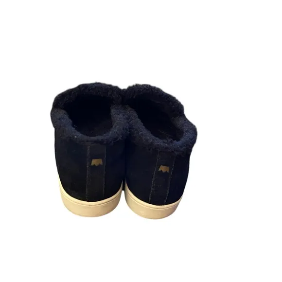 BIRDIES The Swift Sequoia Faux Fur Sneaker Black Size 7.5