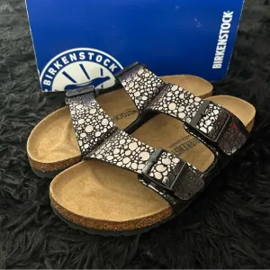 BIRKENSTOCK Arizona black metallic sandals shoes women’s eur 40 new