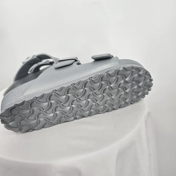 Birkenstock Arizona EVA Sandals Silver Metallic | Size 6 | Like New