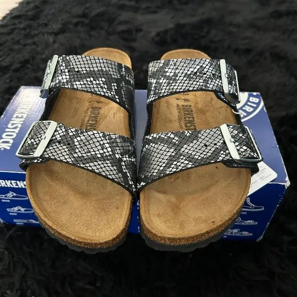 Birkenstock Arizona snake skin print sandals shoes women’s eur 40 new