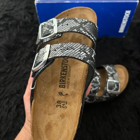 Birkenstock Arizona snake skin print sandals shoes women’s eur 40 new