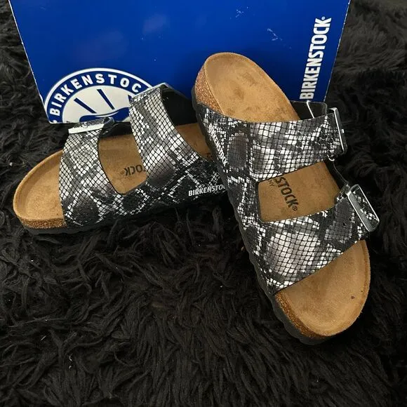 Birkenstock Arizona snake skin print sandals shoes women’s eur 40 new