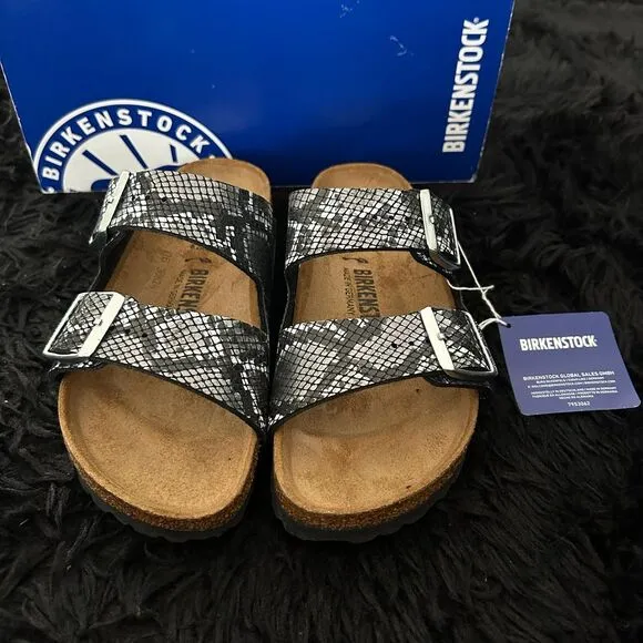 Birkenstock Arizona snake skin print sandals shoes women’s eur 40 new