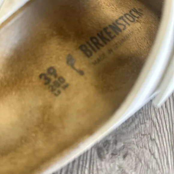 Birkenstock Arizona White Leather Sandals Women’s Size 8 Narrow / 39 Shoes