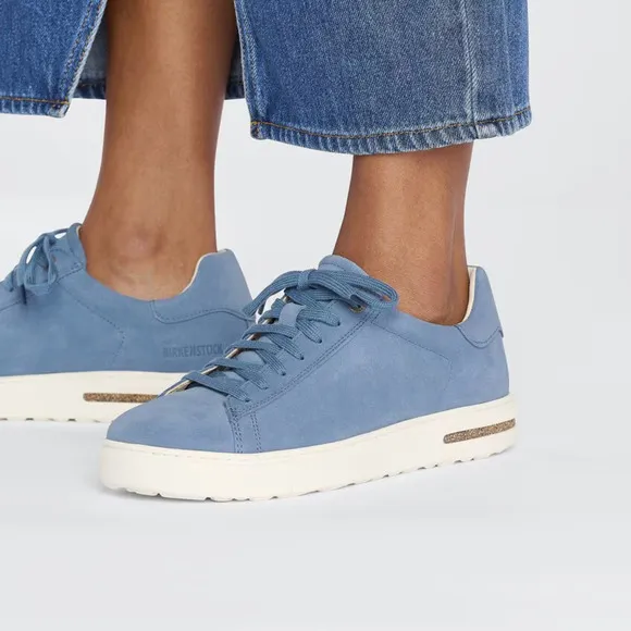 Birkenstock Bend 1027295 Sneakers Womens 9-9.5 Elemental Blue Suede Shoes FZP185