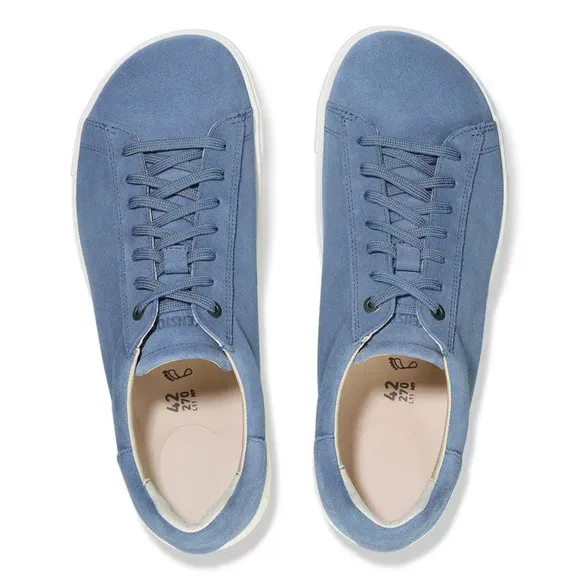 Birkenstock Bend 1027295 Sneakers Womens 9-9.5 Elemental Blue Suede Shoes FZP185