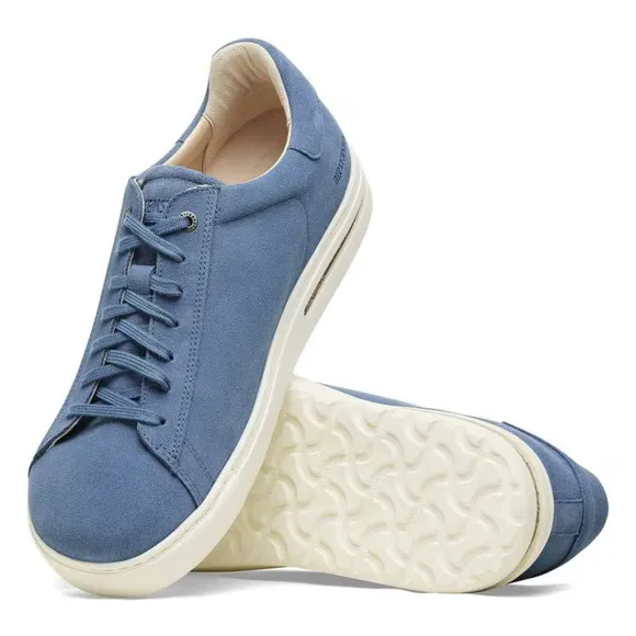 Birkenstock Bend 1027295 Sneakers Womens 9-9.5 Elemental Blue Suede Shoes FZP185