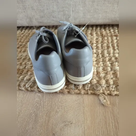 Birkenstock Bend Low Sneakers Grey Leather Casual Comfort size 12 Nwob