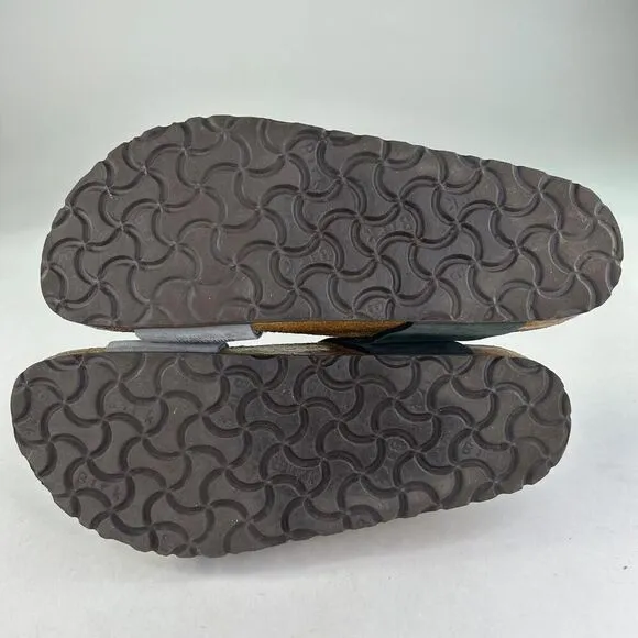 Birkenstock Florida Gray/Black Triple Strap Sandals Size 37 Women's Slide Shoes