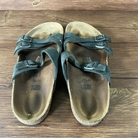 Birkenstock Franca Leather Slides Sandals Women’s Size 8 (39) Shoes