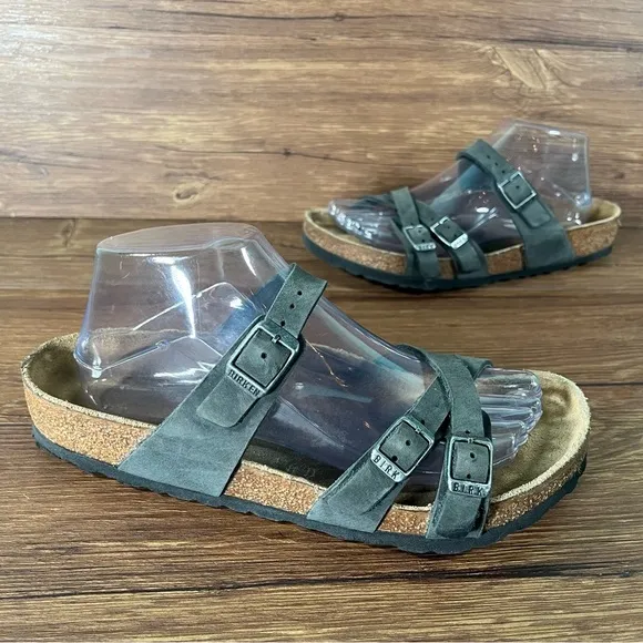 Birkenstock Franca Leather Slides Sandals Women’s Size 8 (39) Shoes