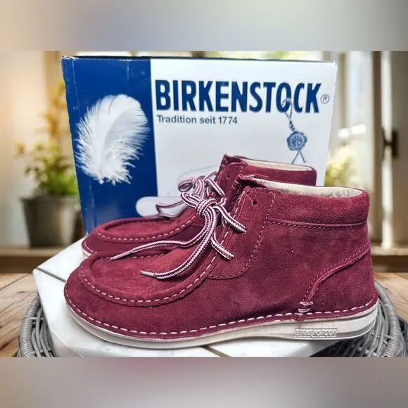 BIRKENSTOCK Leather Pasadena High Ankle Booties Chukkas EU 38 Womens 7 Mens 5