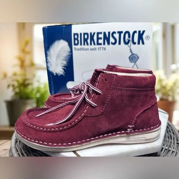BIRKENSTOCK Leather Pasadena High Ankle Booties Chukkas EU 38 Womens 7 Mens 5