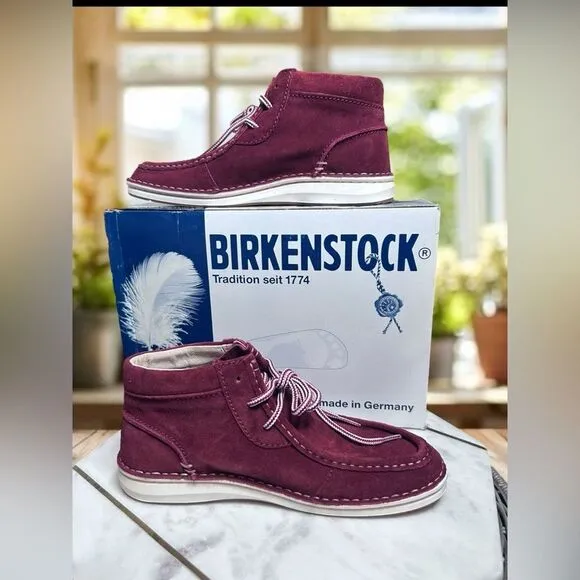 BIRKENSTOCK Leather Pasadena High Ankle Booties Chukkas EU 38 Womens 7 Mens 5