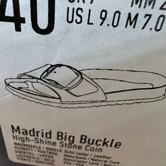 Birkenstock Madrid Big Buckle Sandals (R $165) NWT