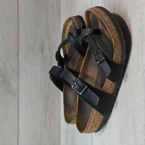 Birkenstock Women Mayari Loop Toe Leather Sandals shoes sz 39/8 Regular