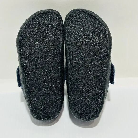 Birkenstock Zermatt HL Fit Blue Wool Felt Slippers Shoes Kids Size 11 /EU 29