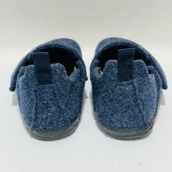 Birkenstock Zermatt HL Fit Blue Wool Felt Slippers Shoes Kids Size 11 /EU 29