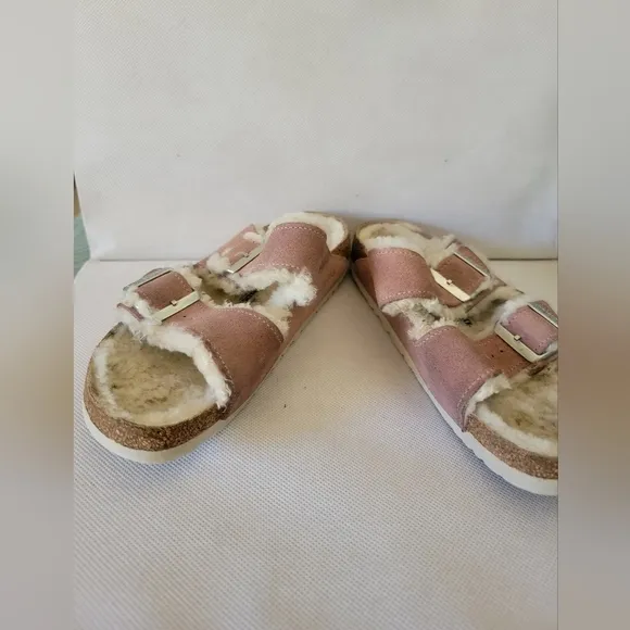 BIRKENSTOCKS ARIZONA SHEARLING SLIPPERS SANDALS (sz US 9‎ or Euro 40)