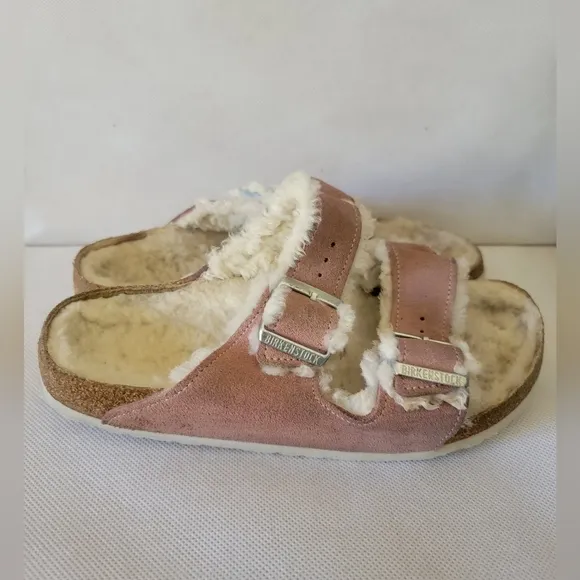 BIRKENSTOCKS ARIZONA SHEARLING SLIPPERS SANDALS (sz US 9‎ or Euro 40)