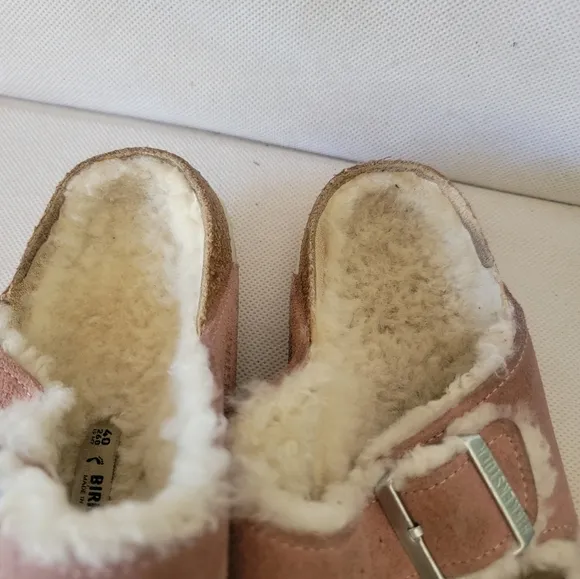 BIRKENSTOCKS ARIZONA SHEARLING SLIPPERS SANDALS (sz US 9‎ or Euro 40)