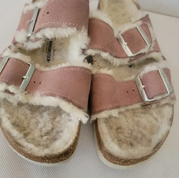 BIRKENSTOCKS ARIZONA SHEARLING SLIPPERS SANDALS (sz US 9‎ or Euro 40)