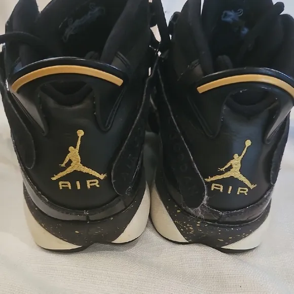 Black and Gold Athletic Sneakers