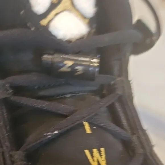 Black and Gold Athletic Sneakers