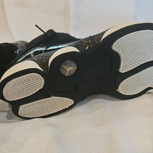 Black and Gold Athletic Sneakers