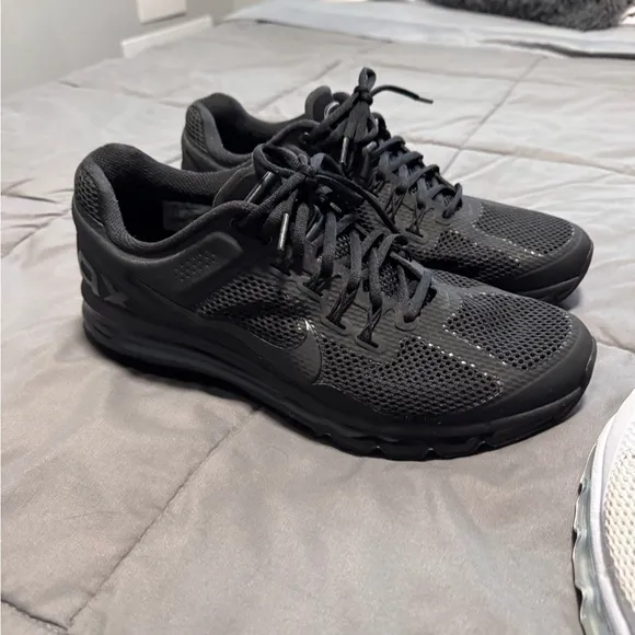 Black and White Air Max Sneakers