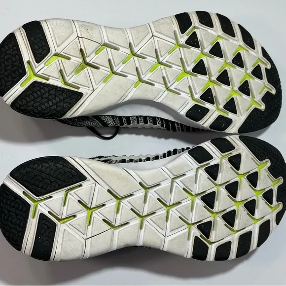 Black and White Striped Sneakers