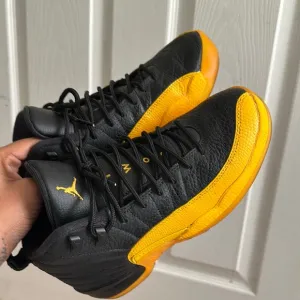 Black and Yellow Air Jordan Sneakers