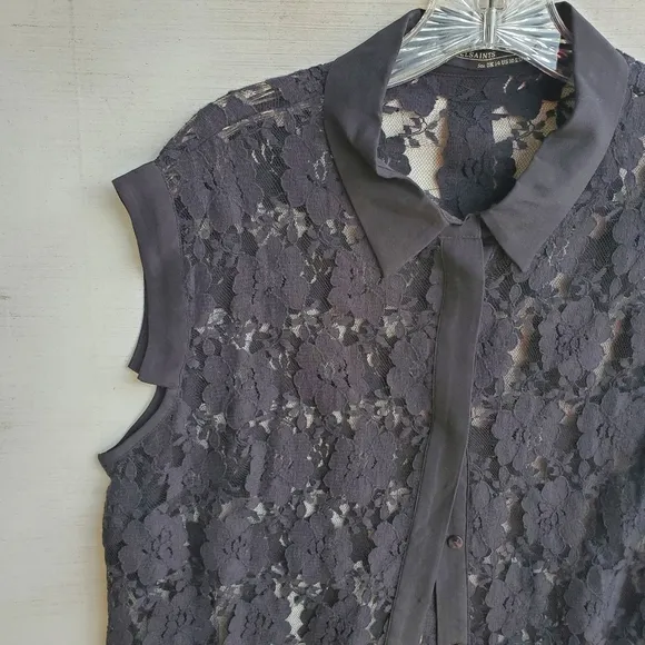 Black Lace Allsaints Nya Dress