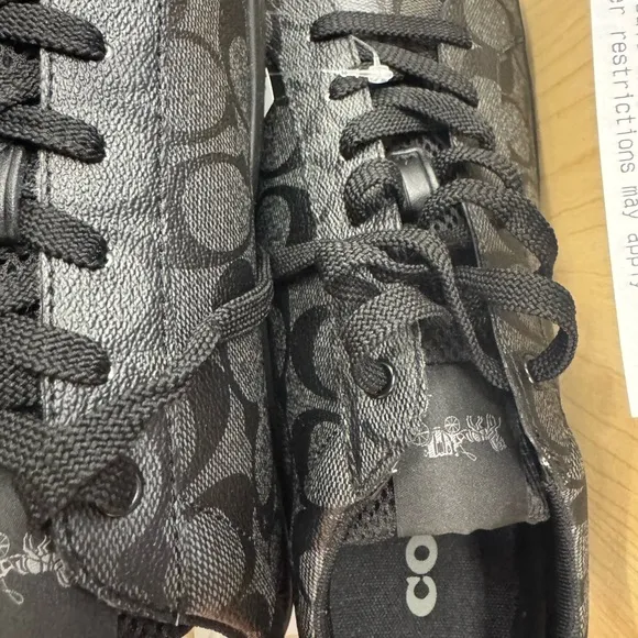 Black Patterned Sneakers