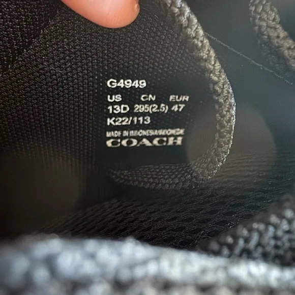 Black Patterned Sneakers
