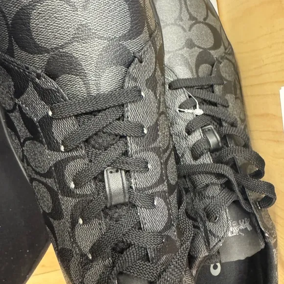Black Patterned Sneakers