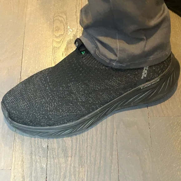 Black Slip-On Sneakers