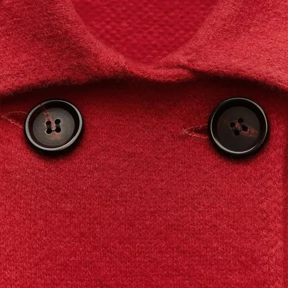 BLOGGER'S FAVE! Zara Red Wool Blazer Jacket NWT
