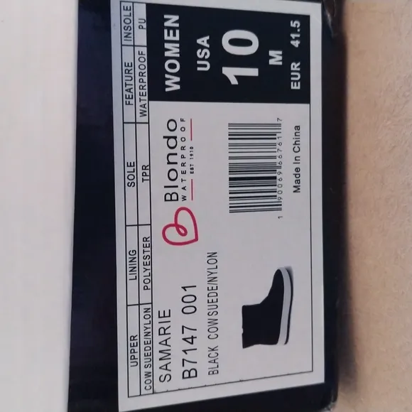 Blondo Waterproof Quilted Snow Winter Boots Sz 10 NWB