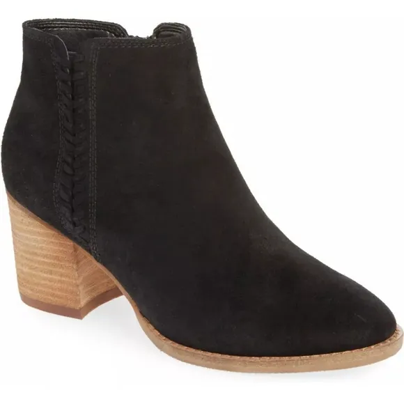 Blondo znina Whipstitch Waterproof Suede Ankle Boot