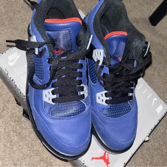 Blue and Black Sneakers