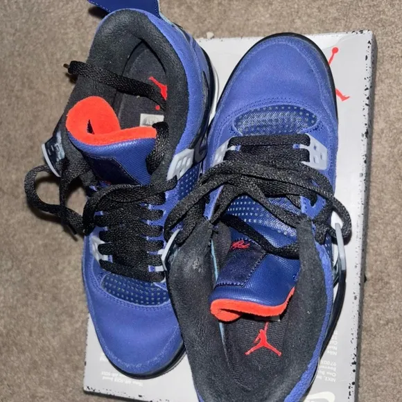 Blue and Black Sneakers