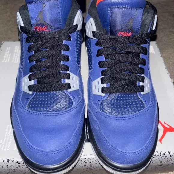 Blue and Black Sneakers